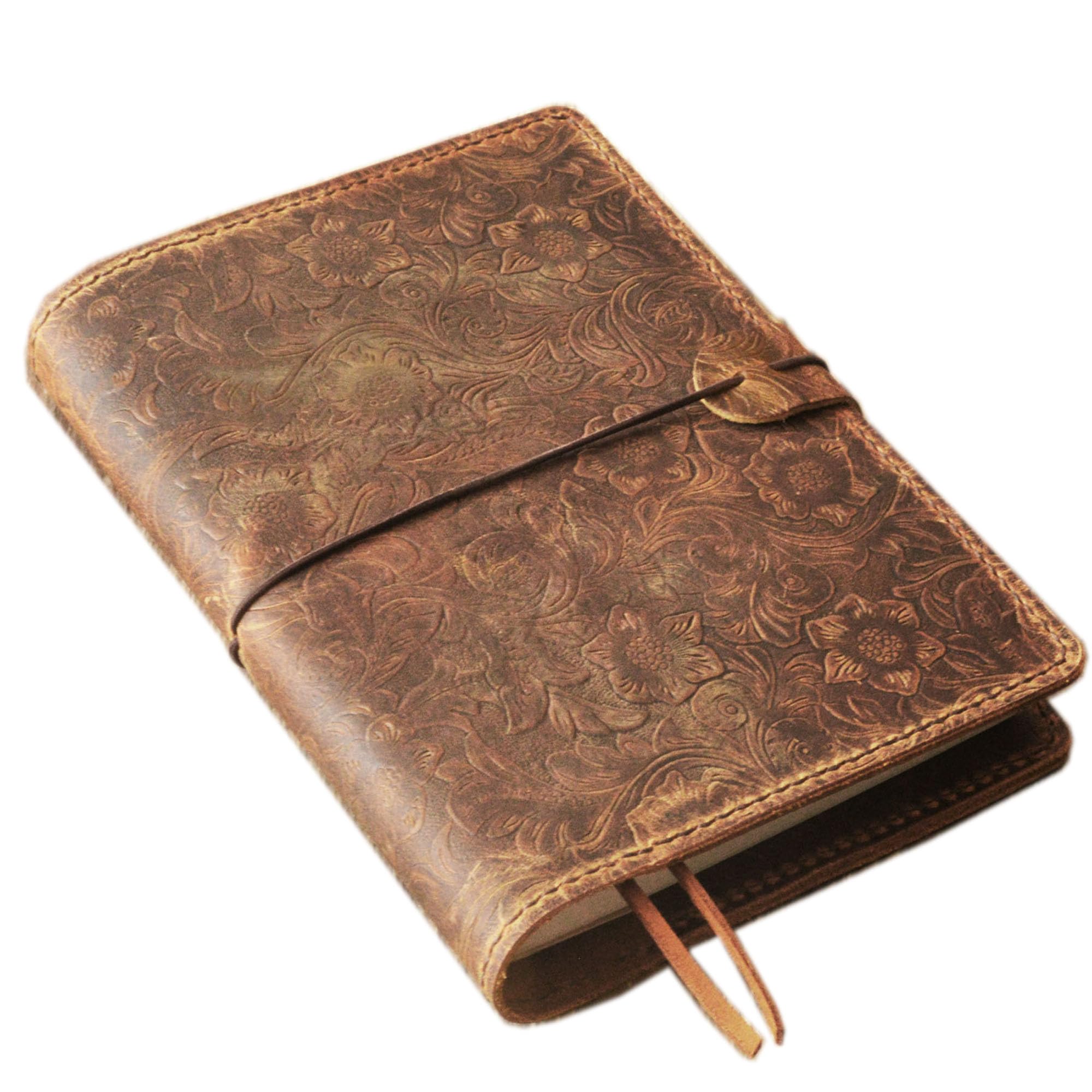 Amazon.com: Genuine Leather Refillable A5 Journal，Cover for